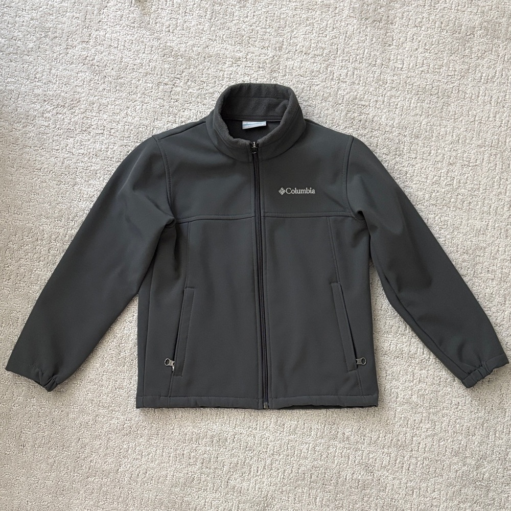 Boys Columbia Charcoal Softshell Jacket size small